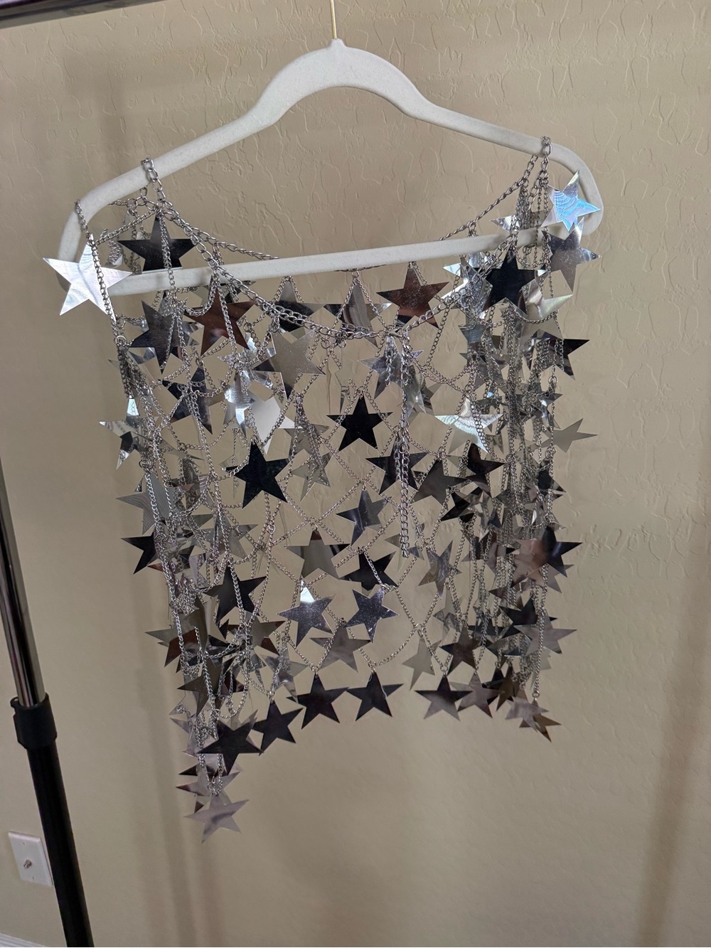Silver Star Fringe Chain Skirt - Picture 3 of 4